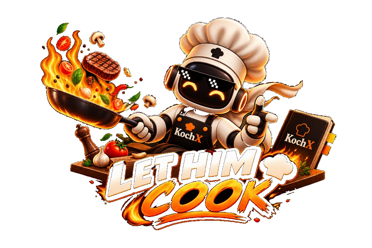 KochX mascot cooking